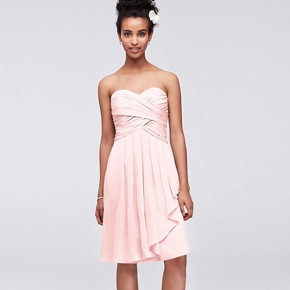 Strapless Petal Mini Dress